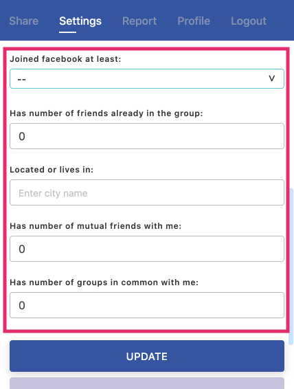 screenshot of Auto membership approval with Group Leads