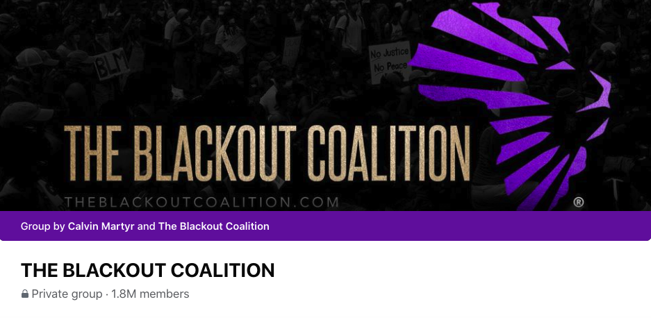 The blackout coalition group