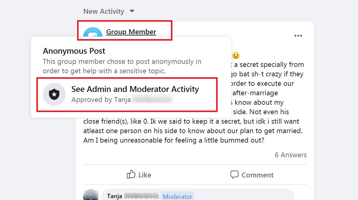 What are anonymous posts in facebook groups and how to make them 